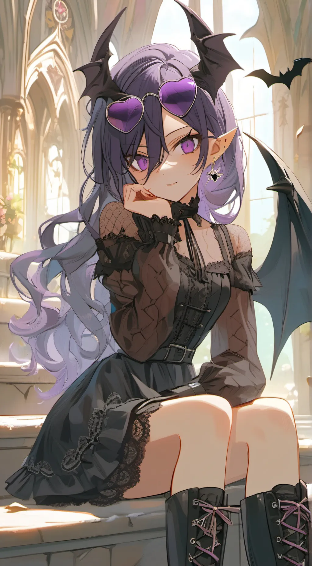 ai character: Sabrina 🖤 background