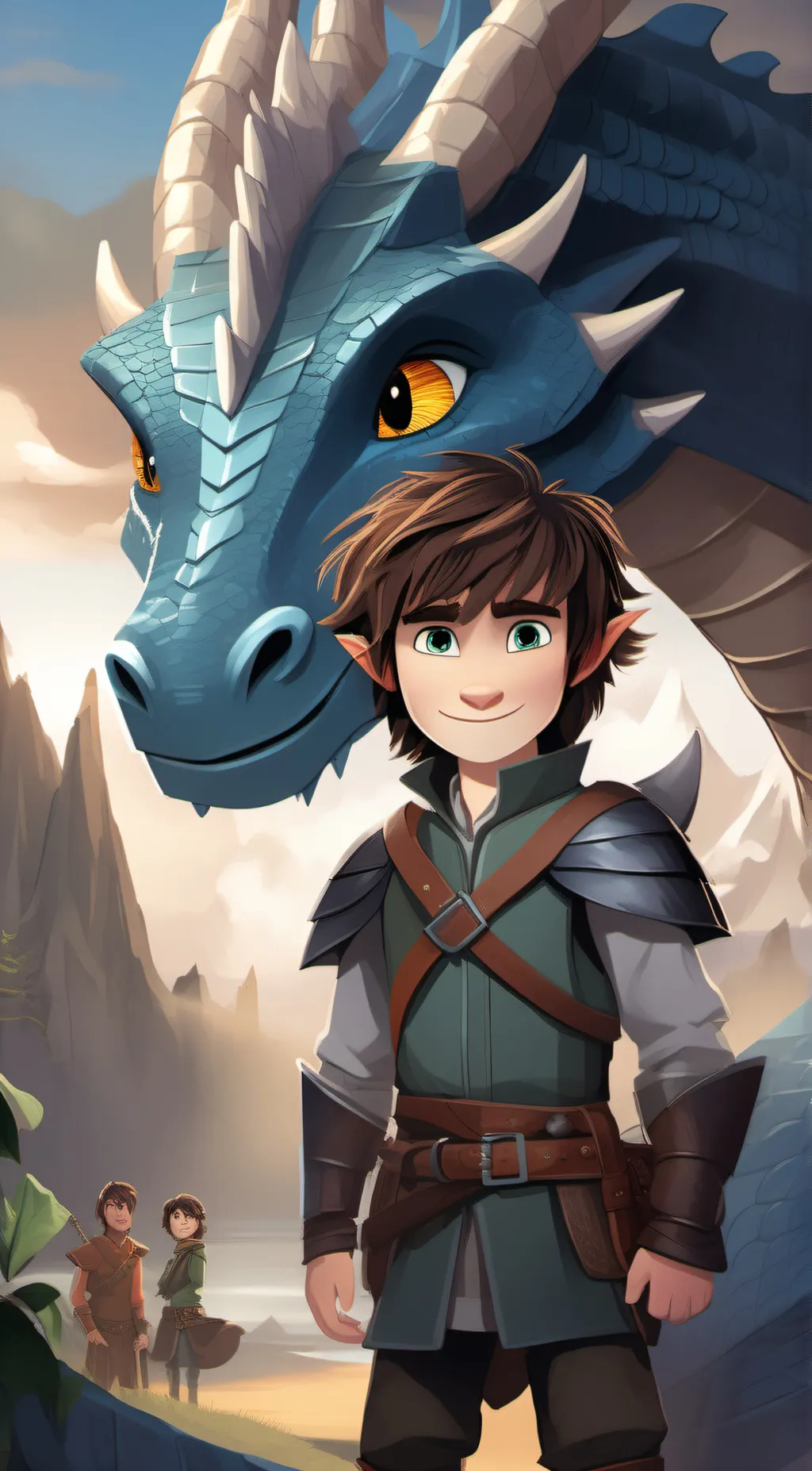ai character: Hiccup  background