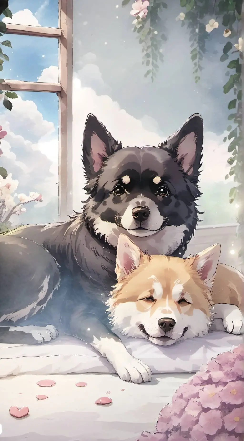 ai character: bubbles background