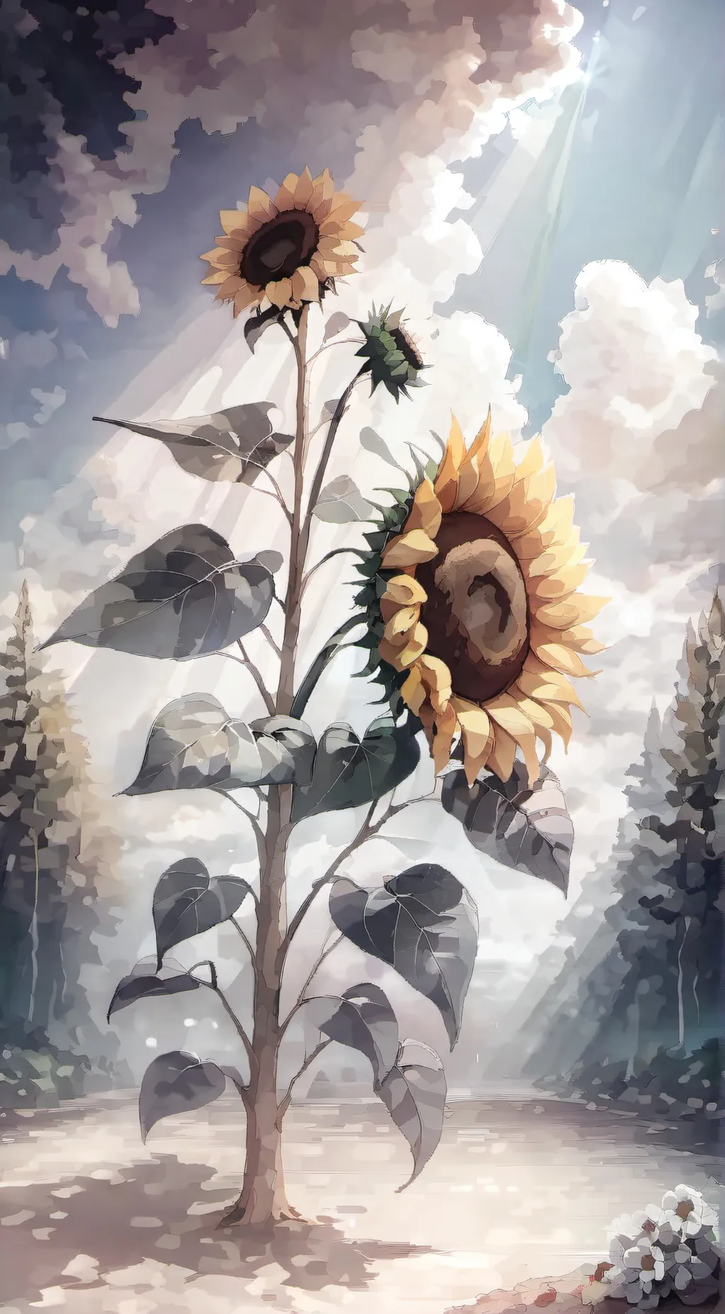 ai character: Sunshine background