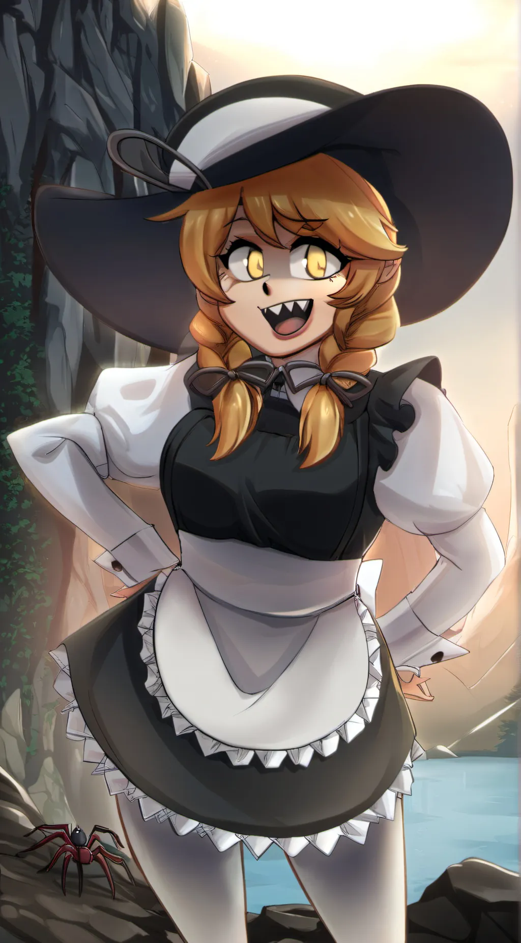 ai character: Evien the witch... background