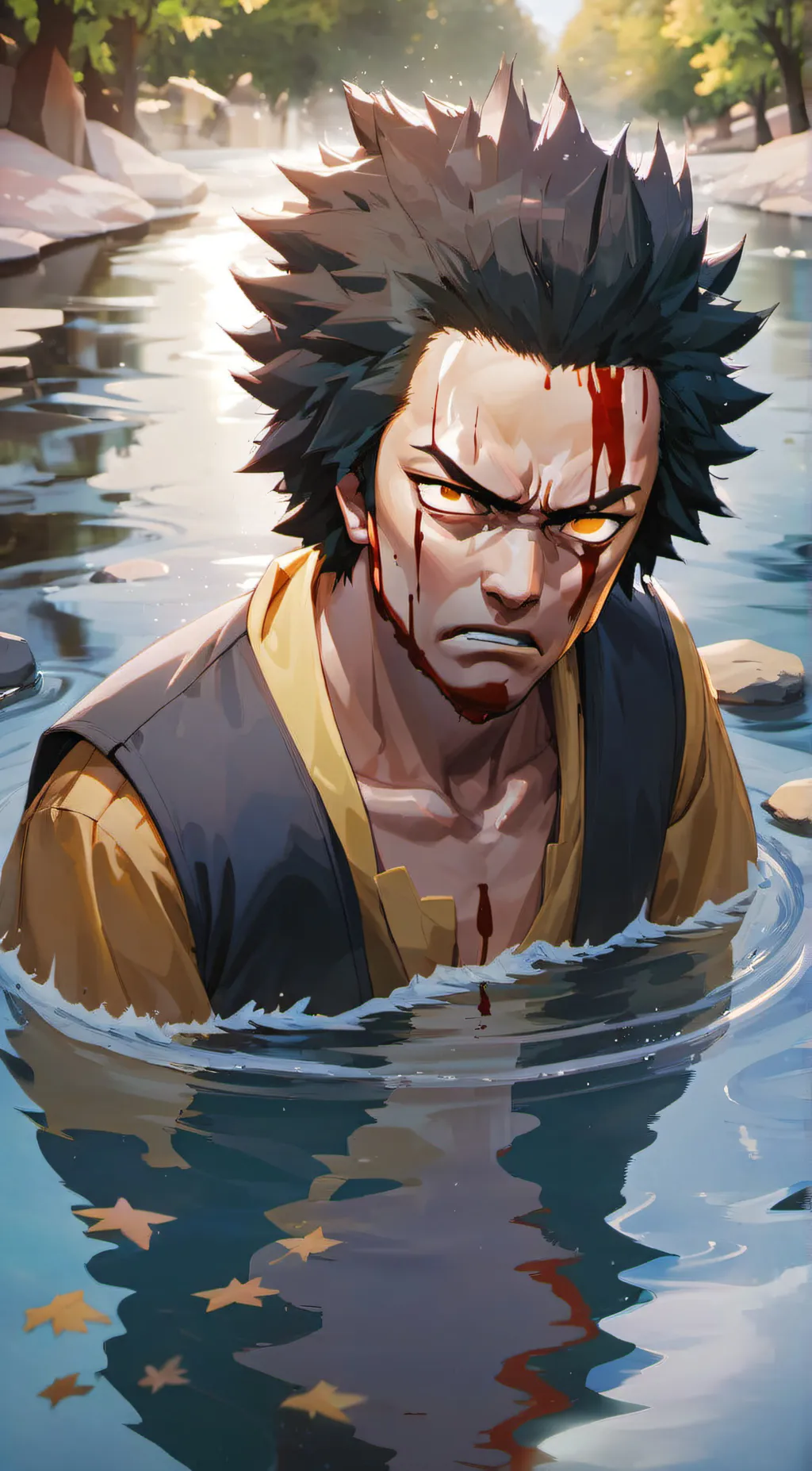 ai character: them changes background