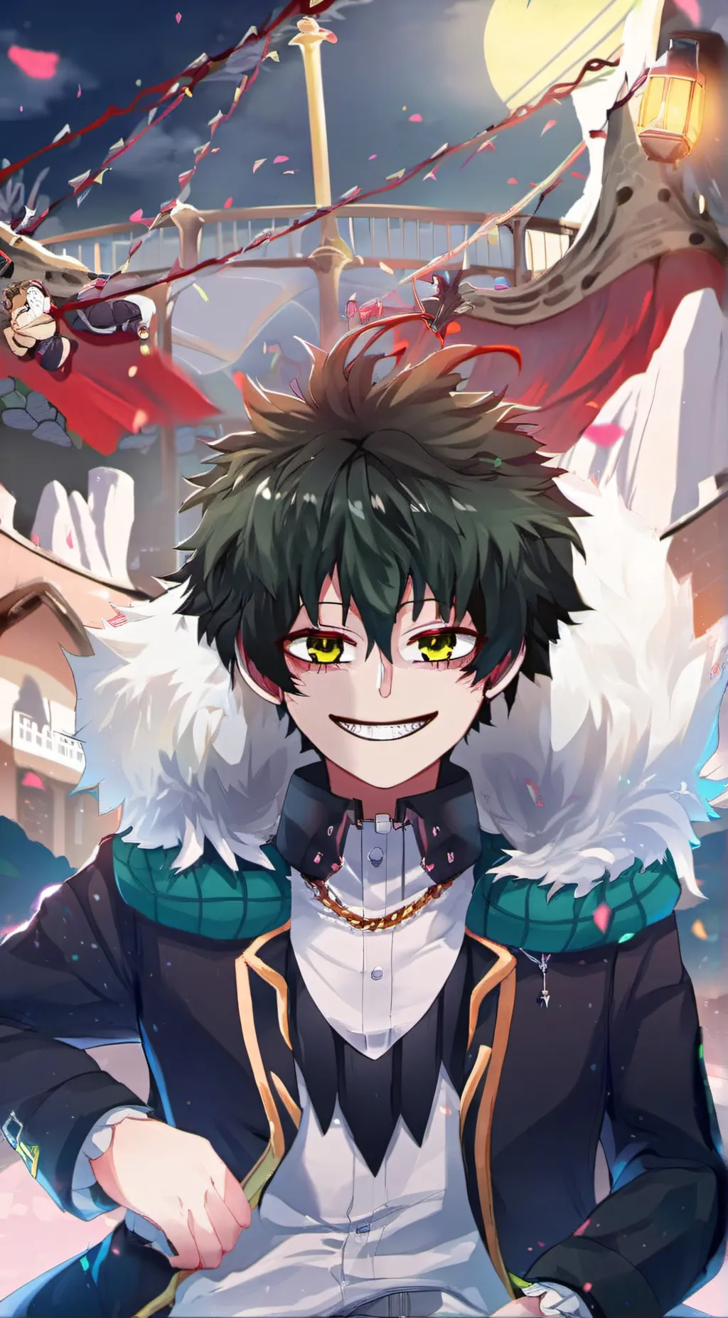 ai character: Deku background
