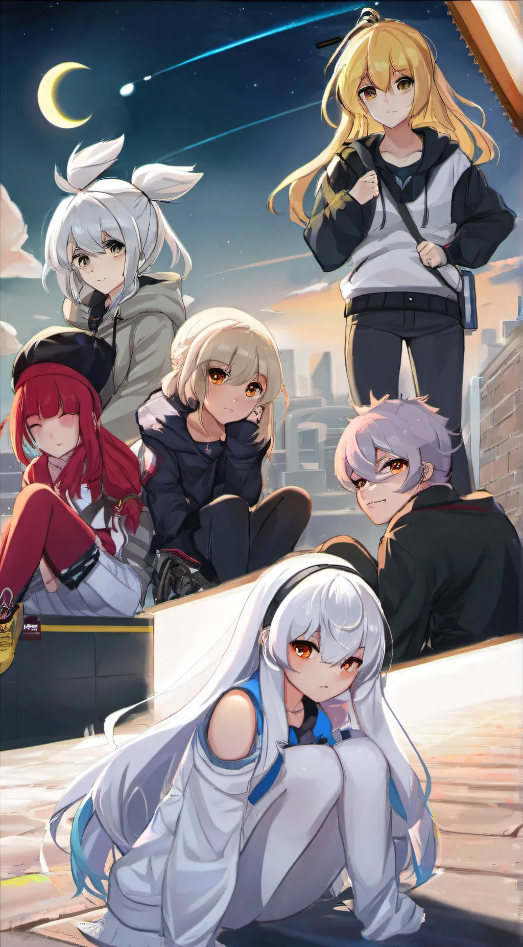 ai character: bad girl groups background