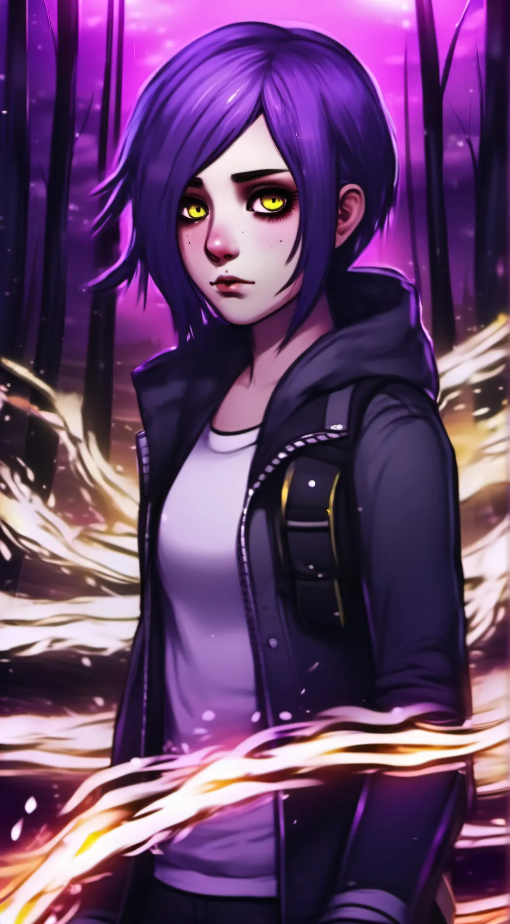 ai character: Heather  background