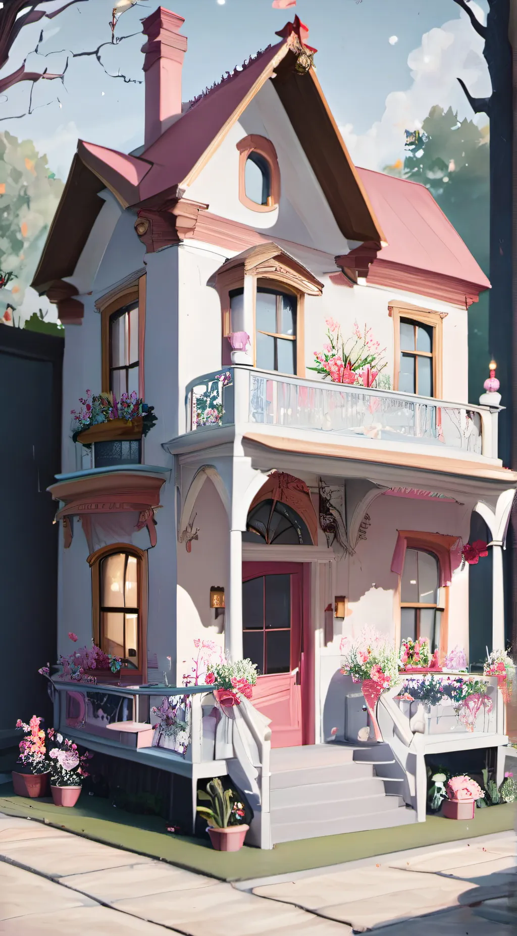 ai character: Christmas pomni background