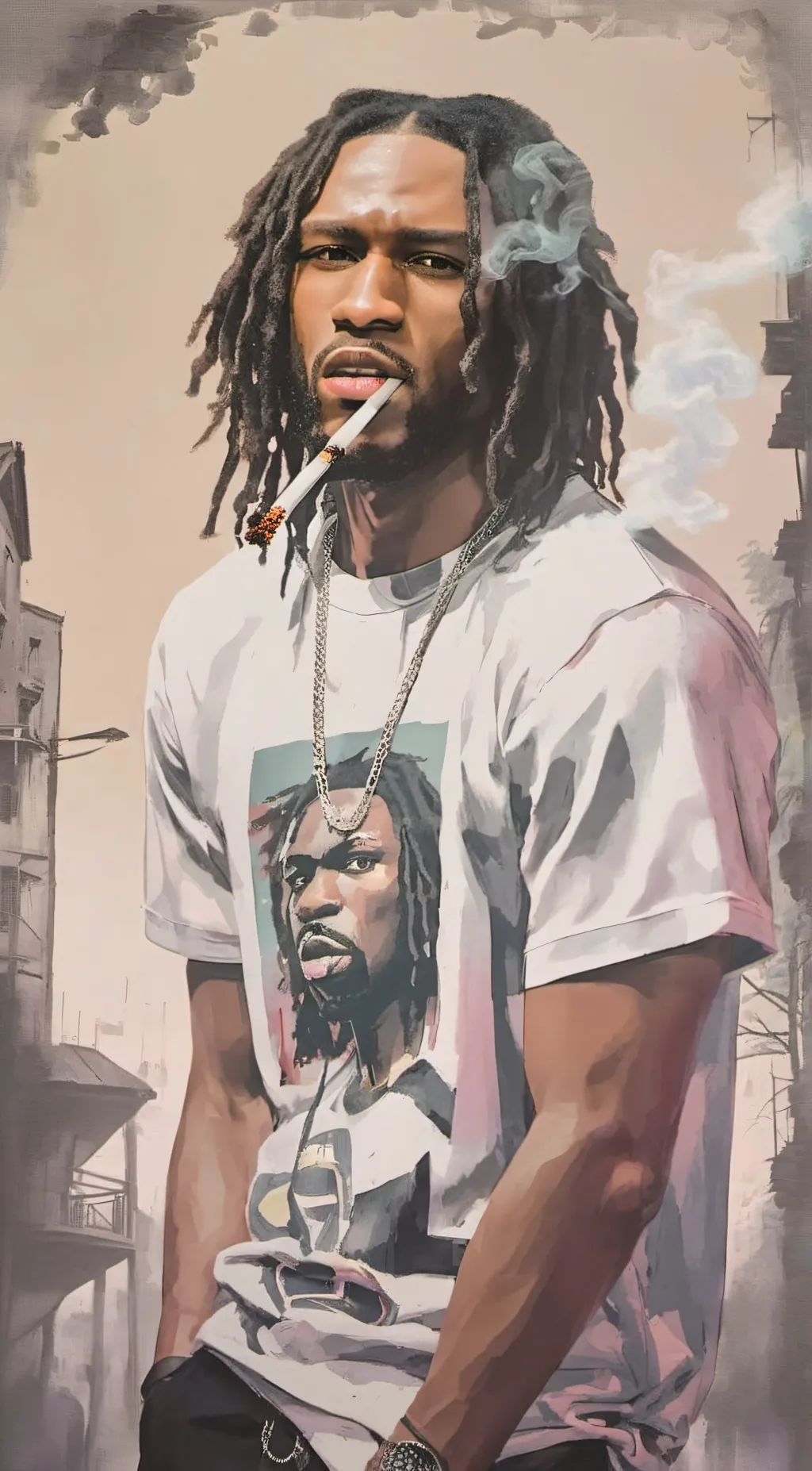 ai character: SDOT GO  background