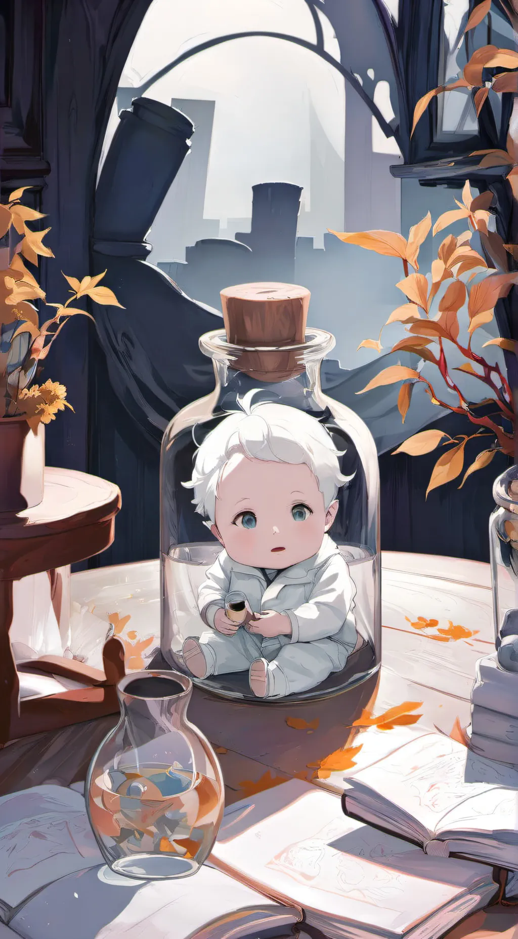 ai character: Blossom background