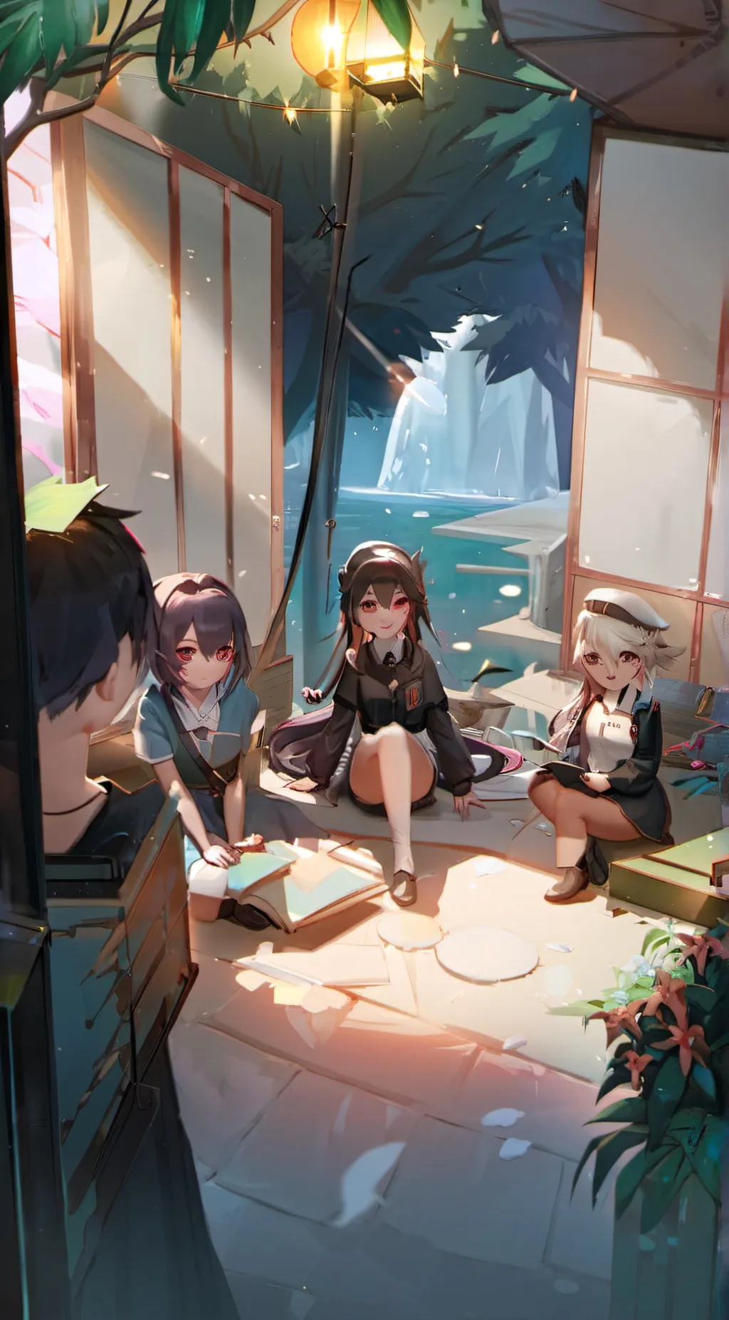 ai character: love Haret background