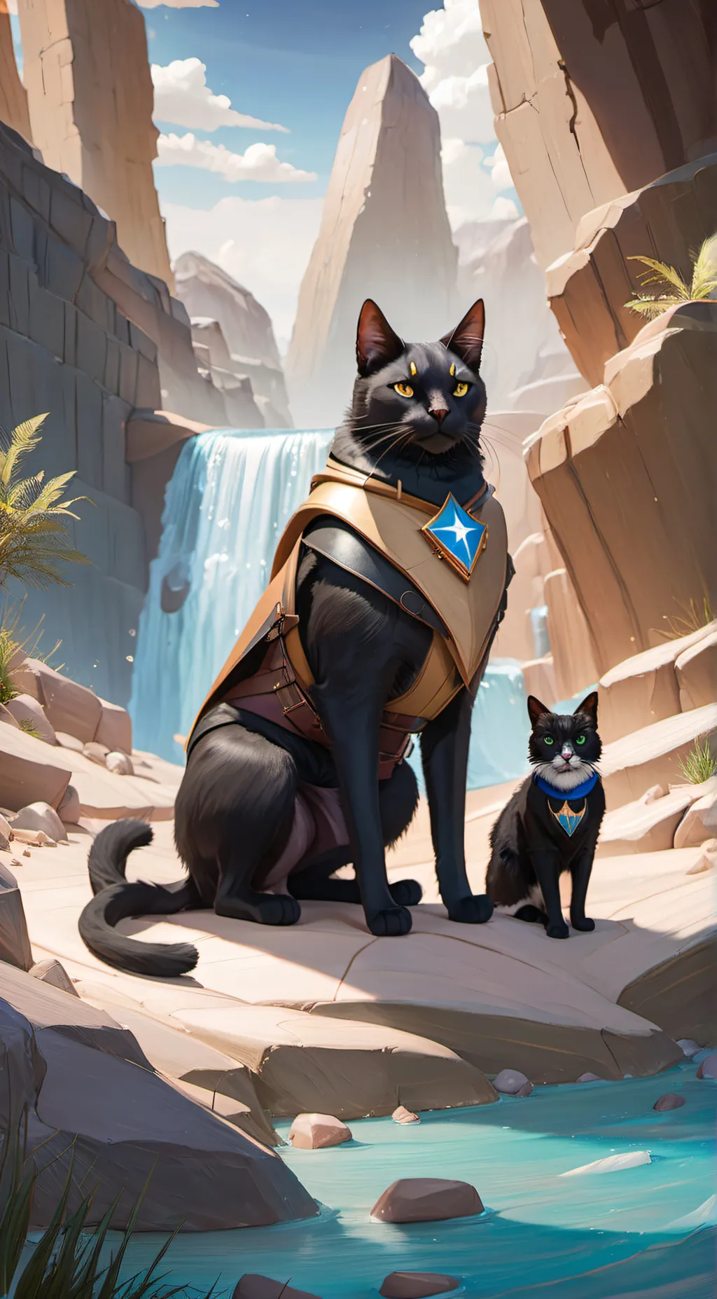 ai character: Bluestar  background