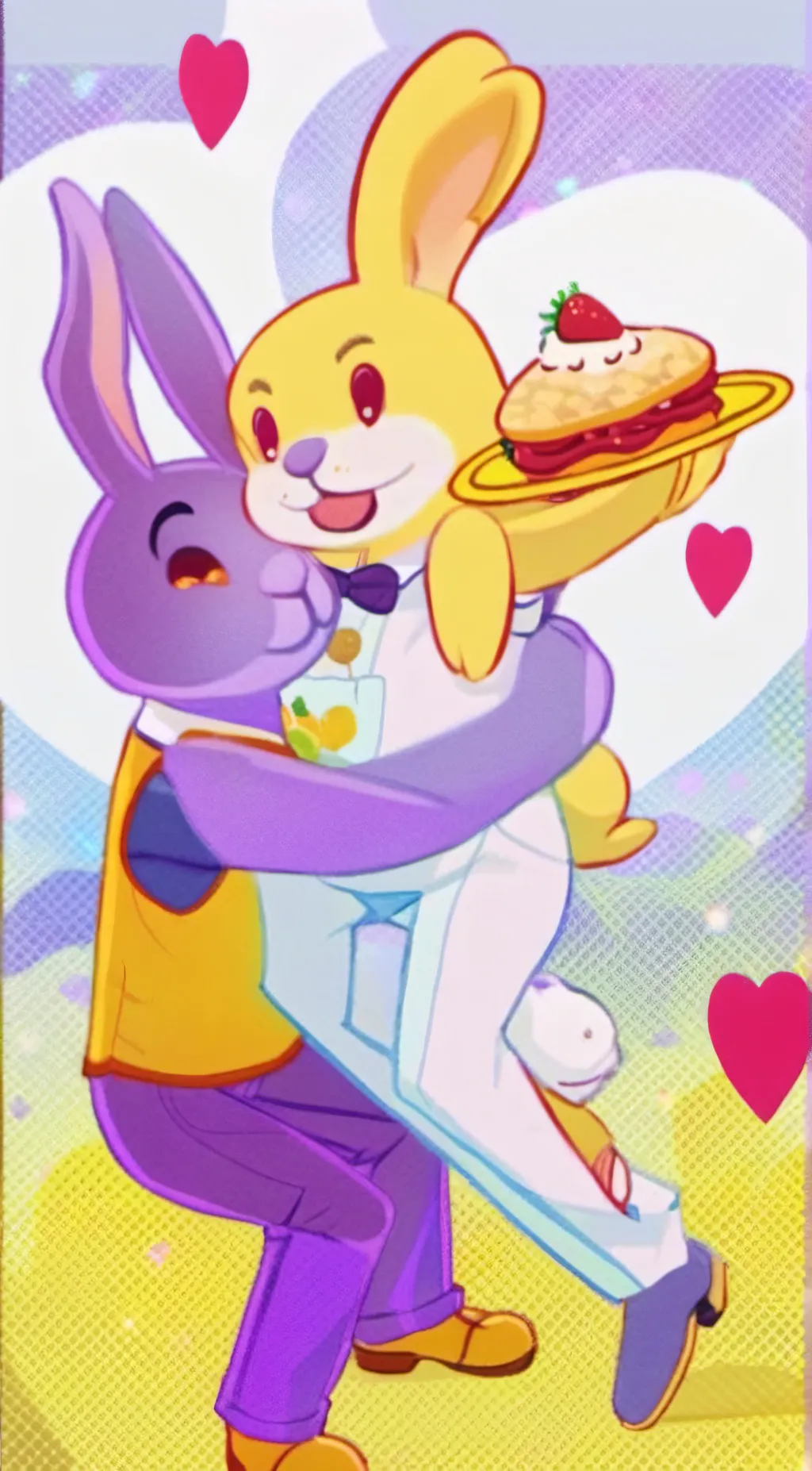 ai character: bonnie and chica background