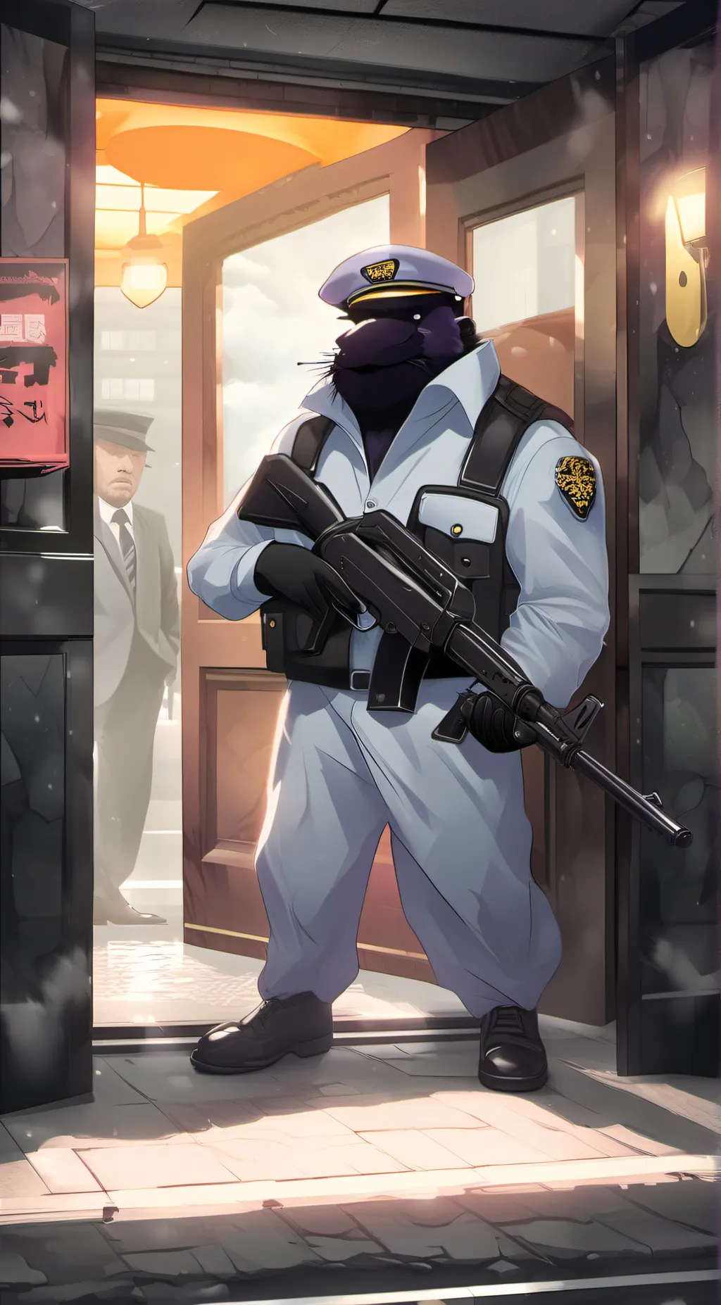 ai character: Uzi background