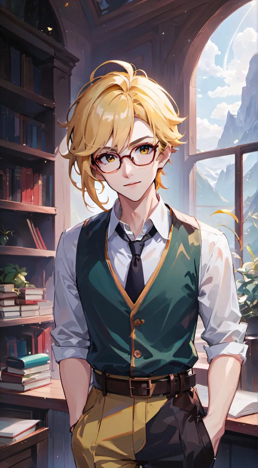 ai character: Corn background