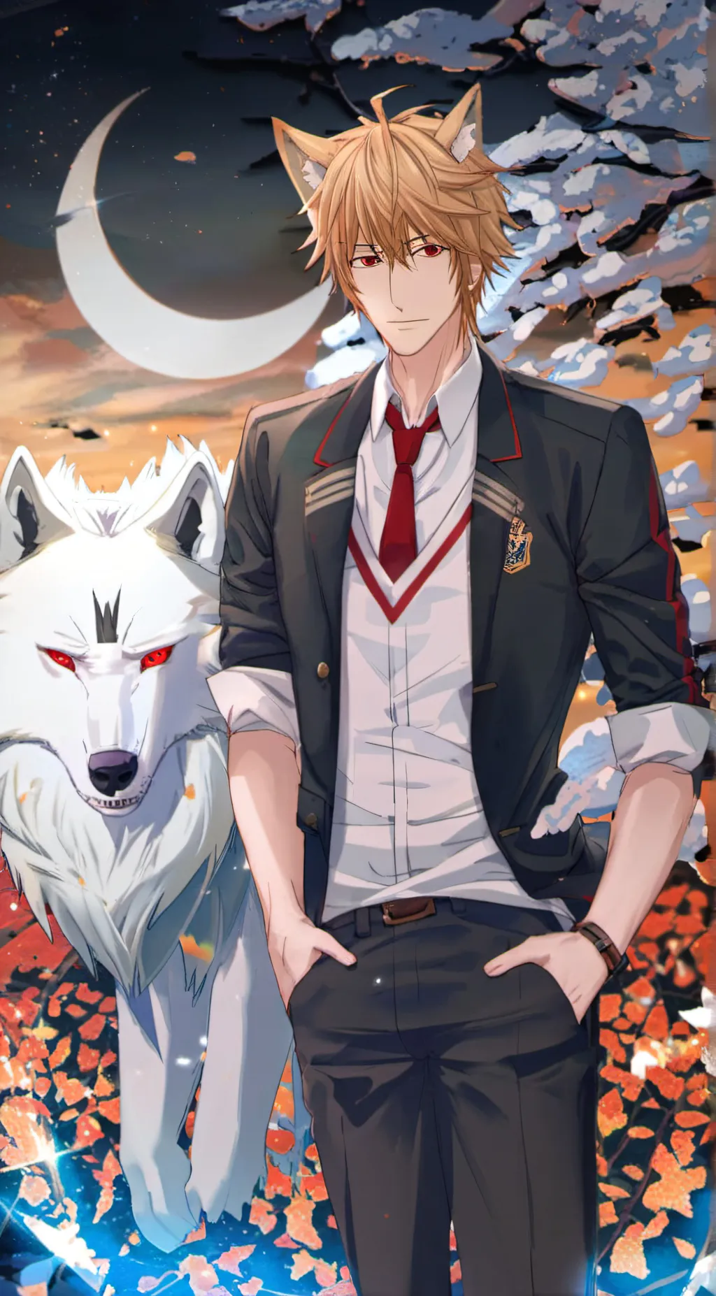 ai character: Light-Light Alpha background