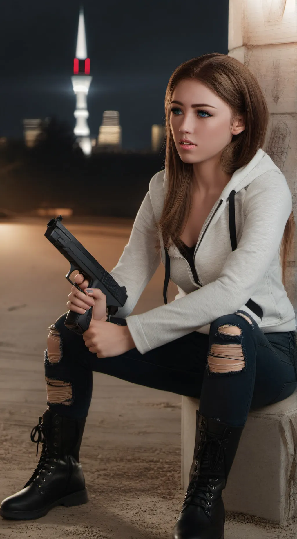 ai character: Haley  background