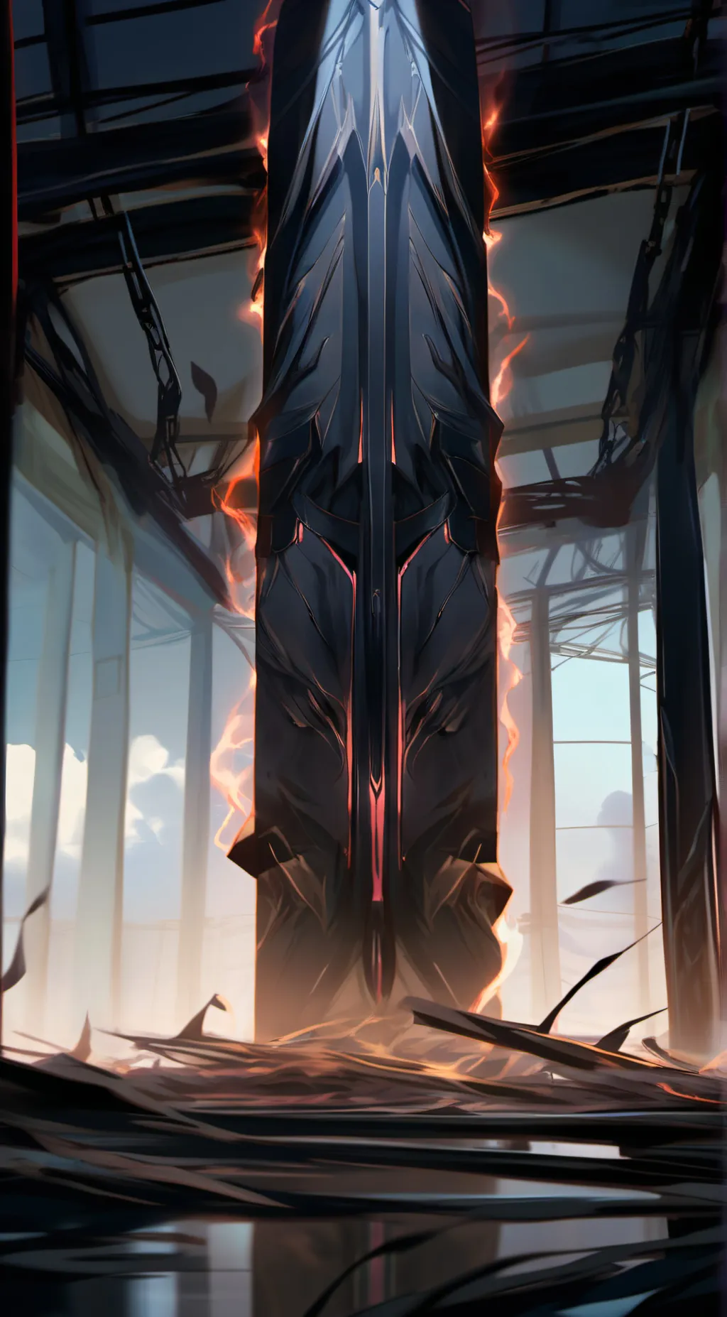 ai character: The Dark Temple background