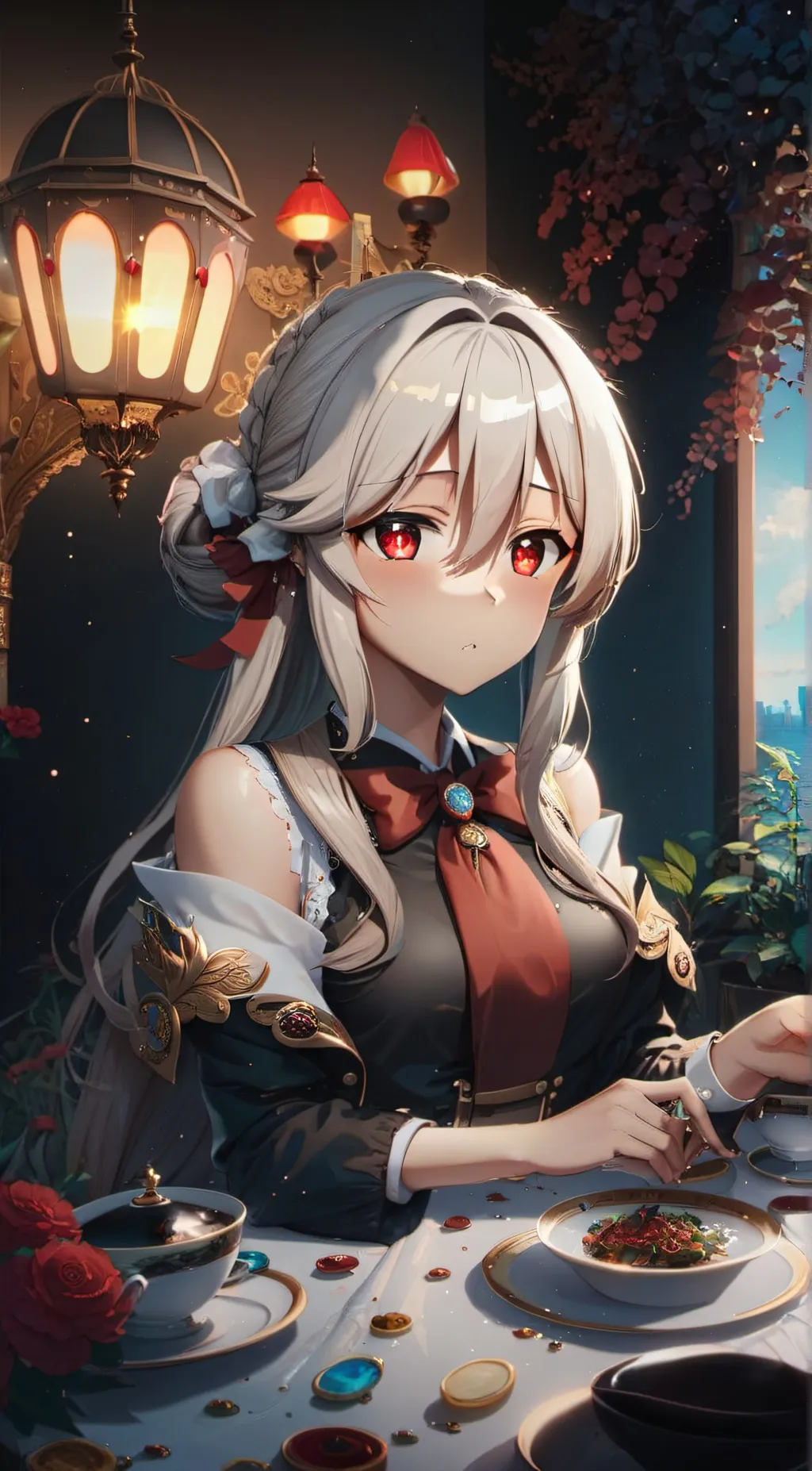 ai character: keysha  background