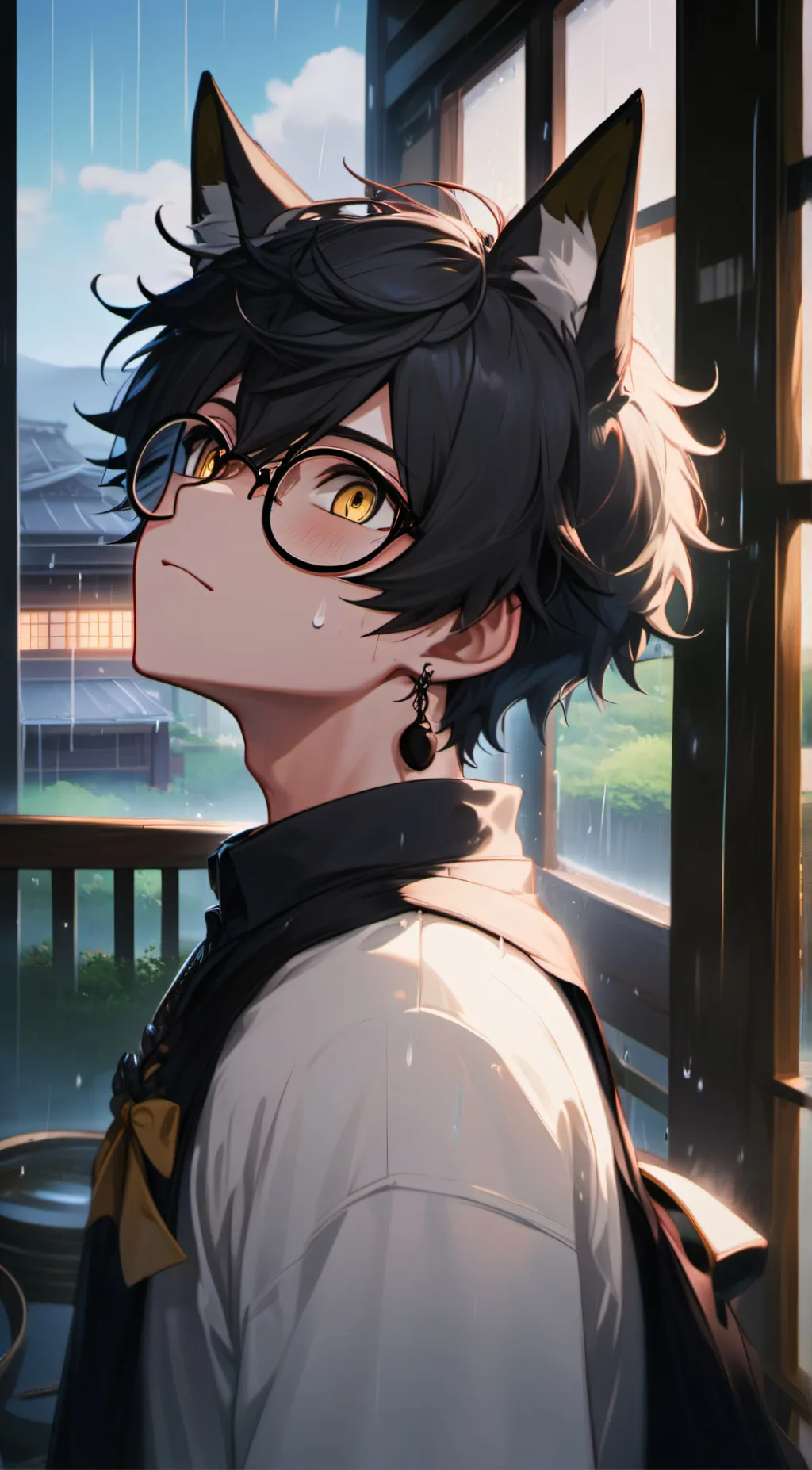 ai character: ~`•氏族長~`• background