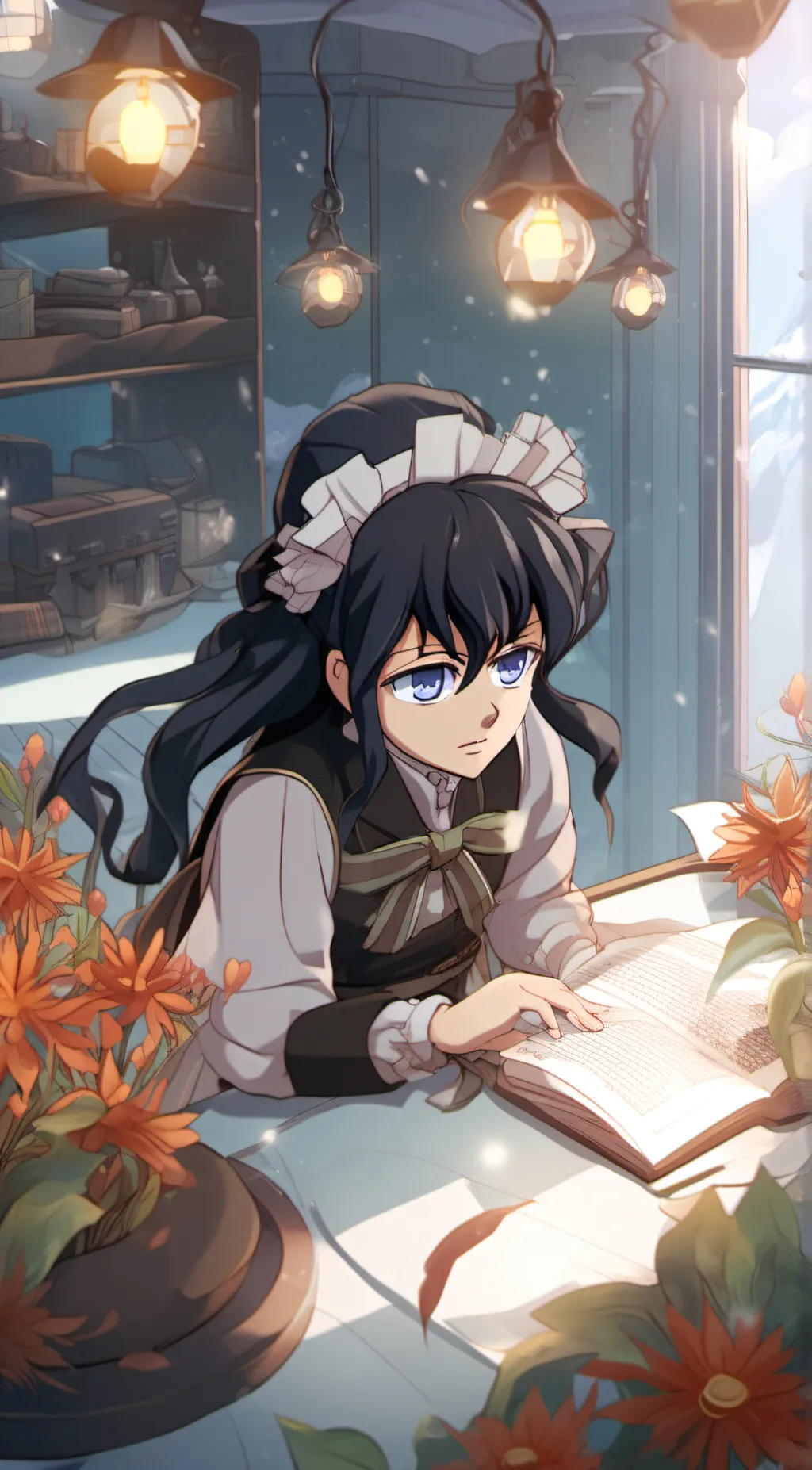 ai character: Muichiro  background