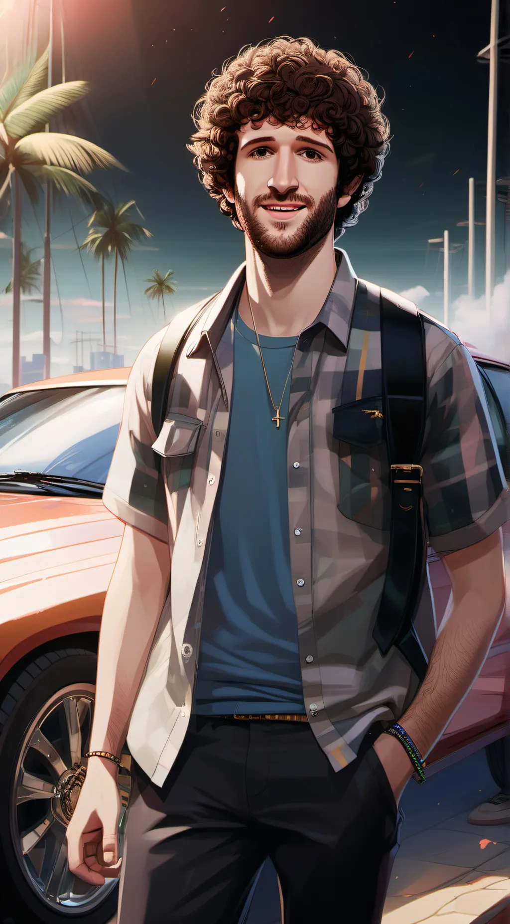 ai character: Lil dicky background