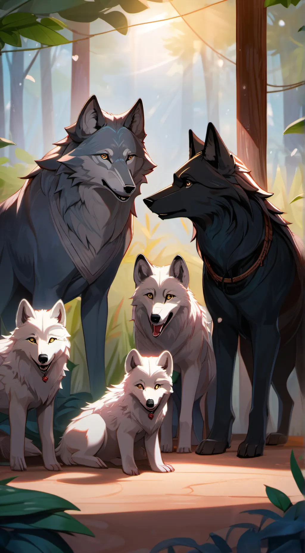 ai character: Breeding facilty background