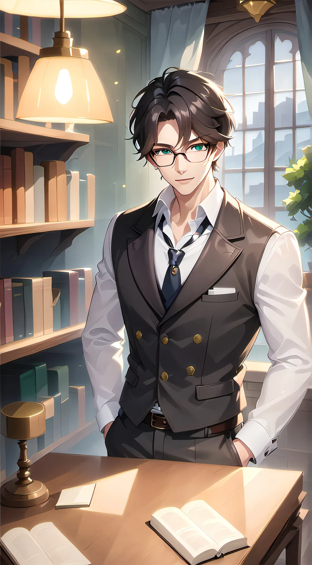 ai character: Maison background