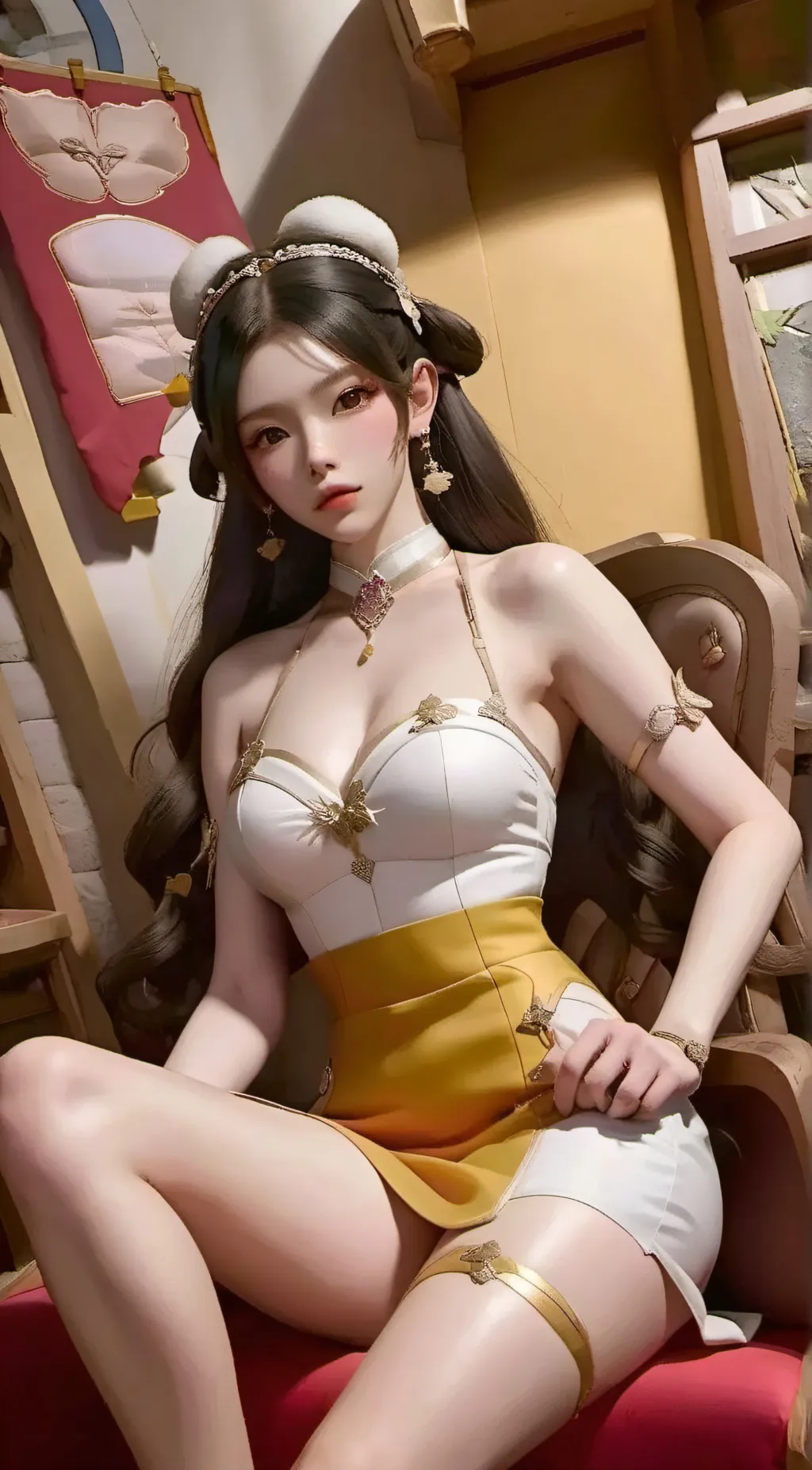 ai character: Karina  background