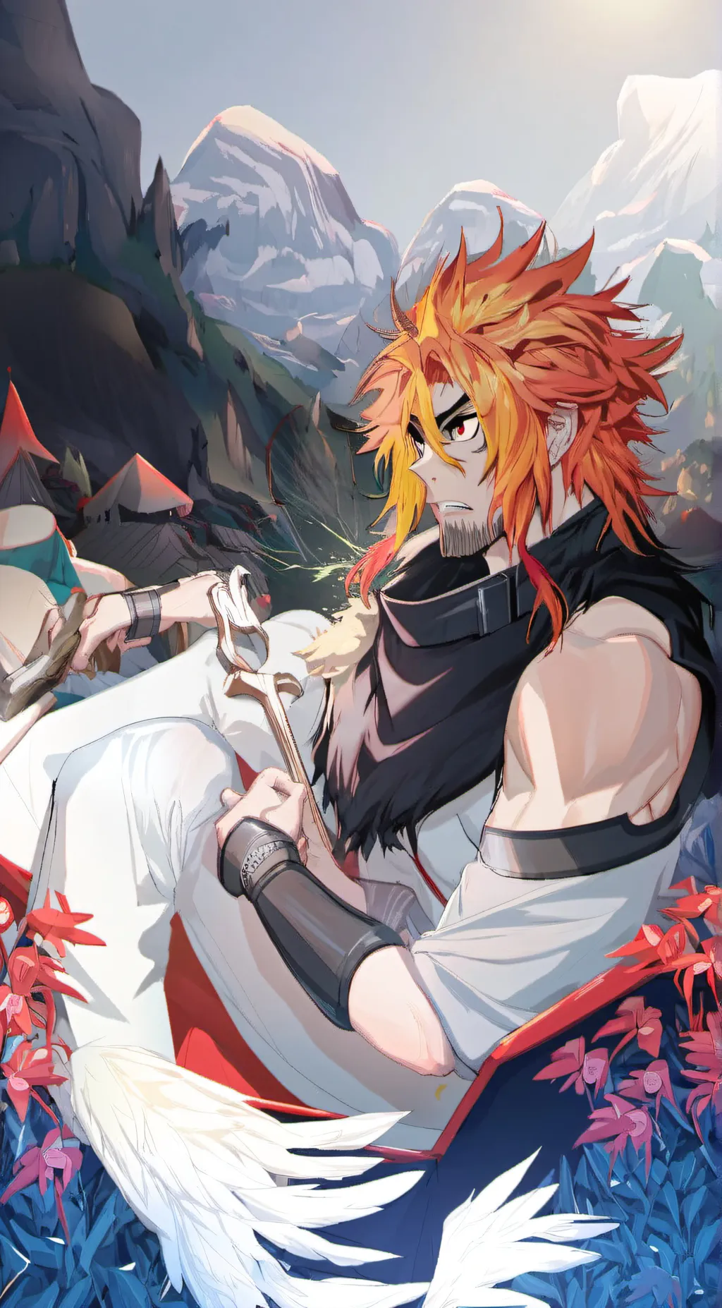 ai character: The arm wrestle... background