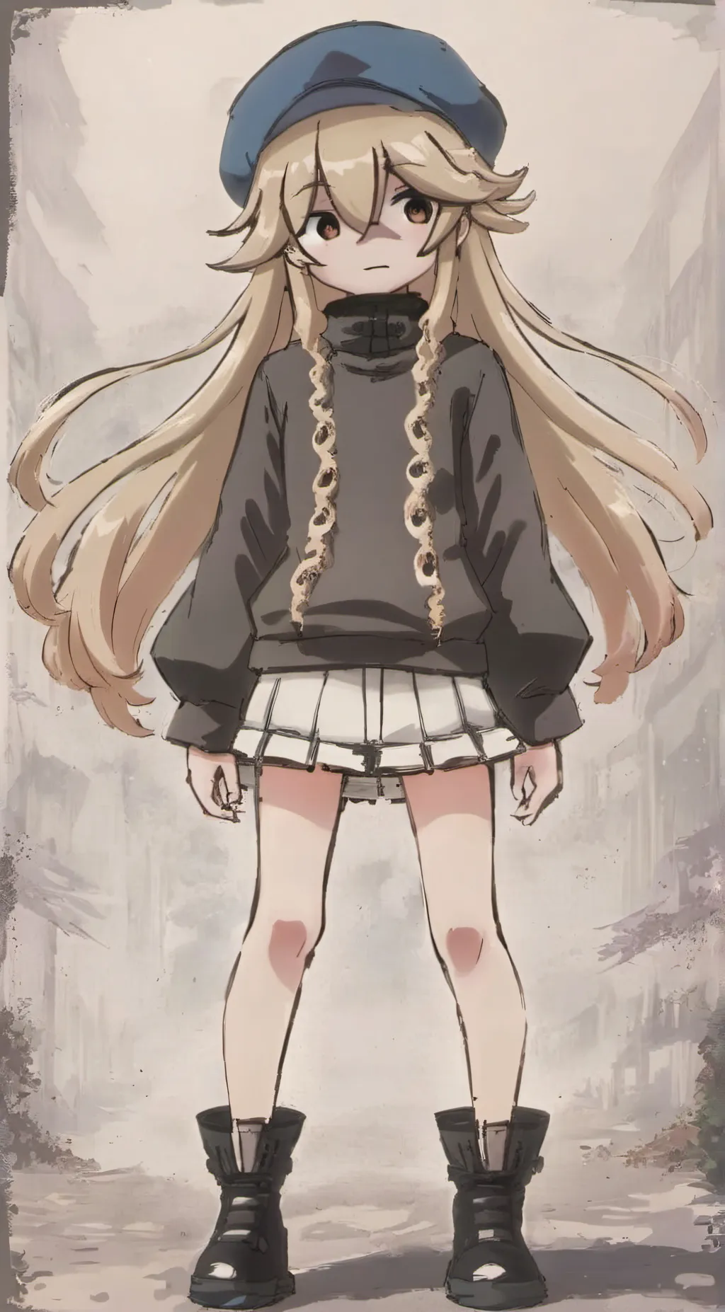 ai character: young kelly  background