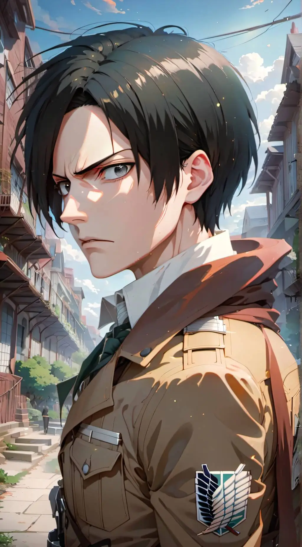 ai character: Captain Levi background