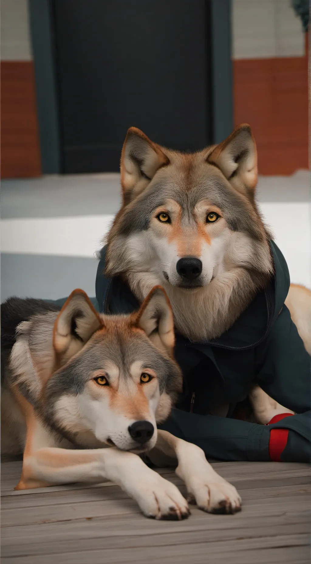 ai character: Luke and Charles  background