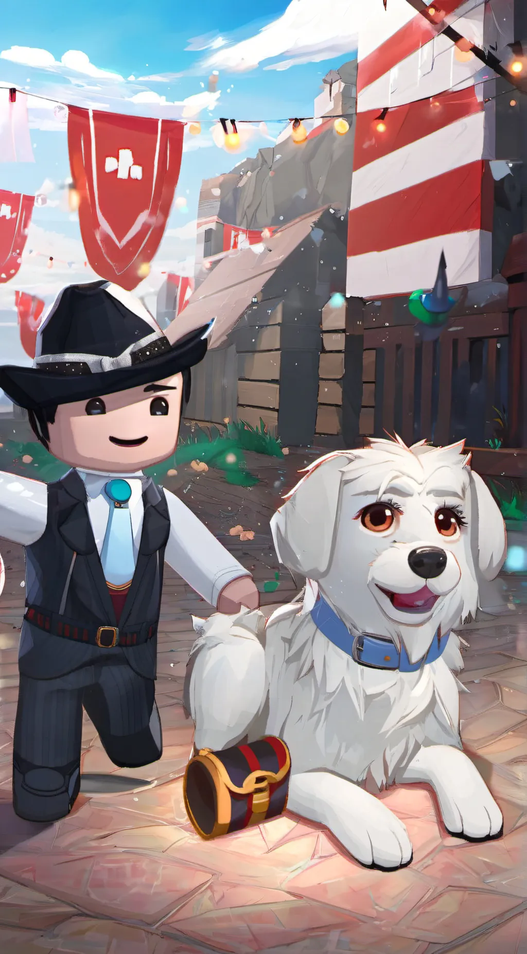 ai character: Roblox dog background