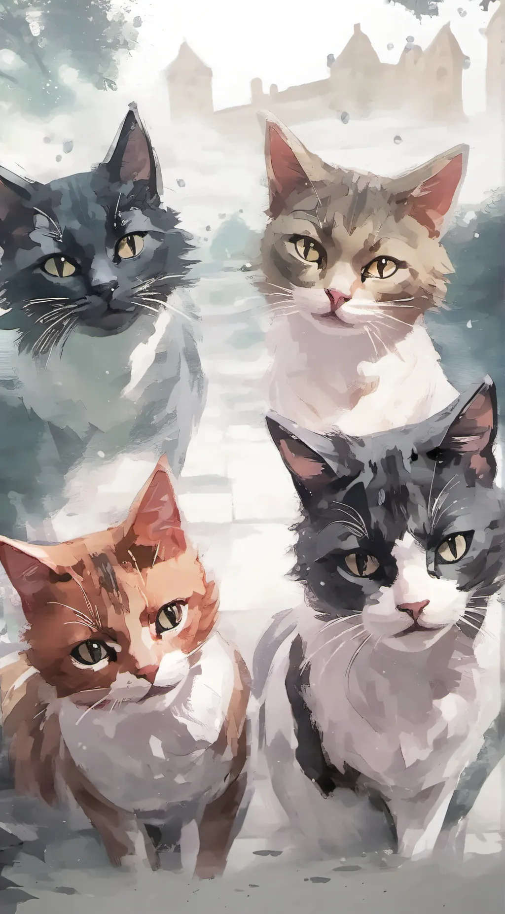 ai character: the stray cats ! background