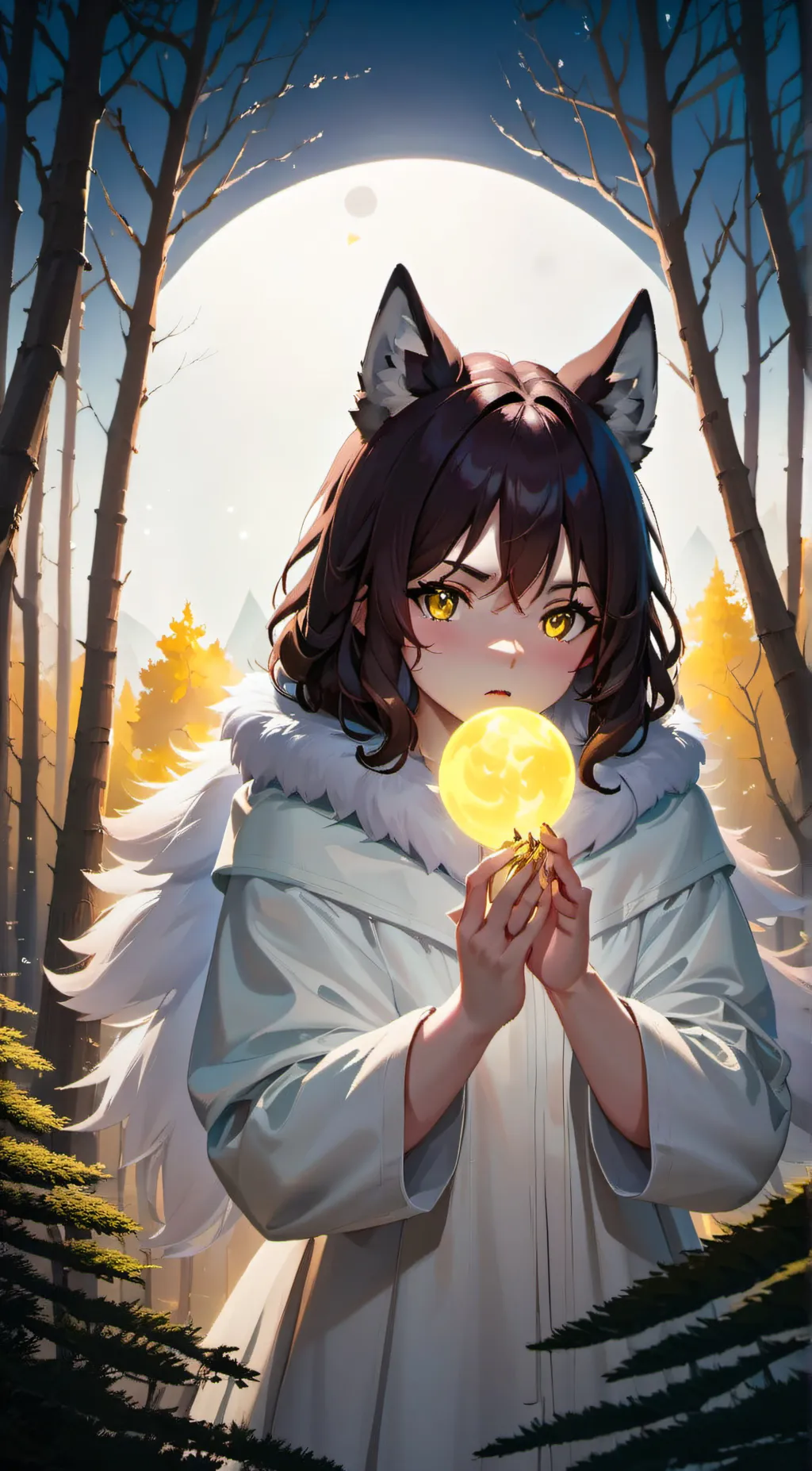 ai character: moonlight  background