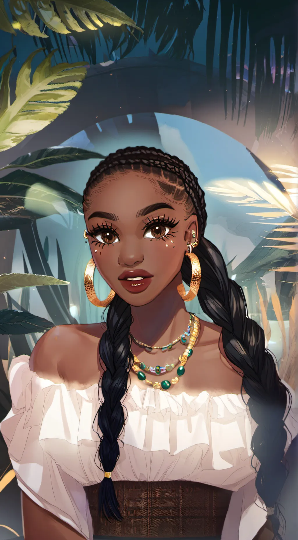 ai character: Rose background