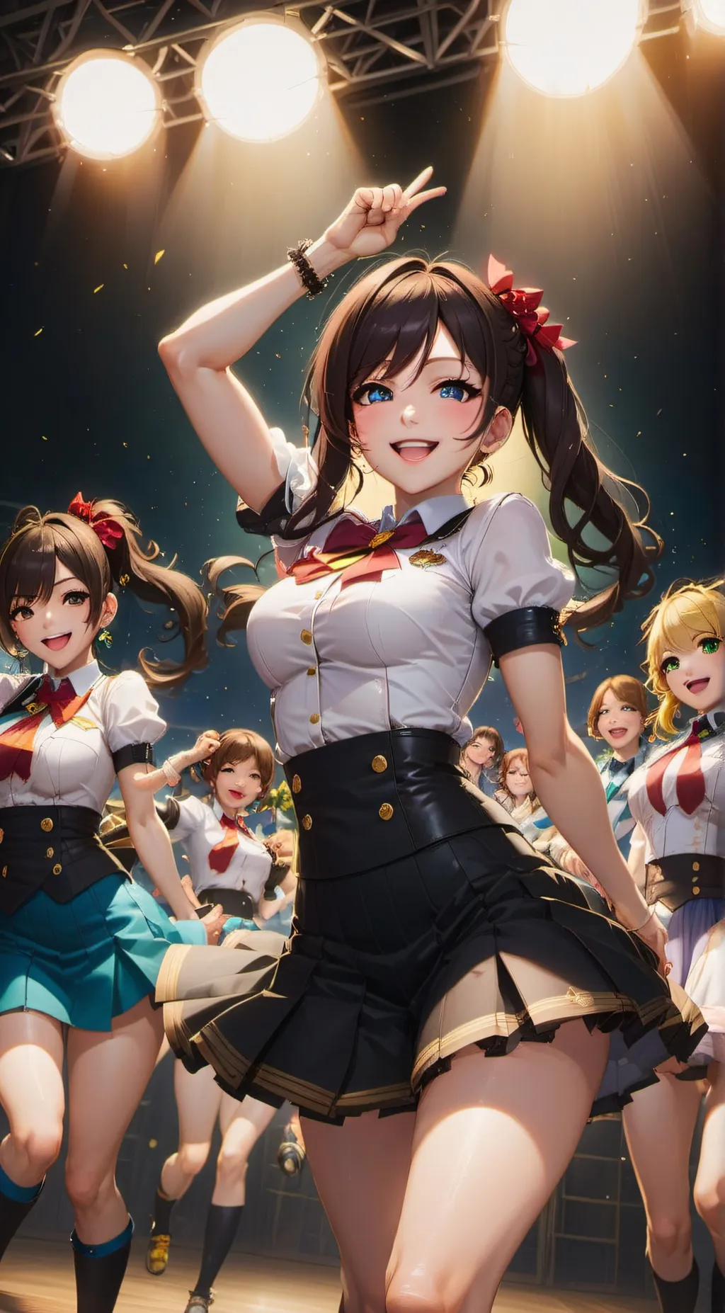 ai character: school Idol background
