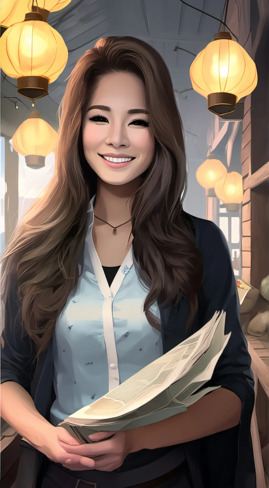 ai character: Cathy background