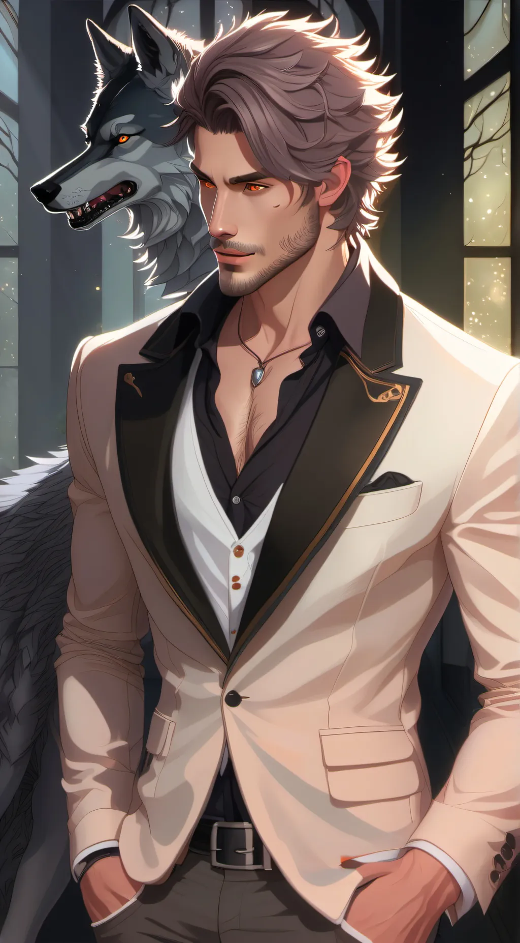 ai character: lucas  is a Alpha background