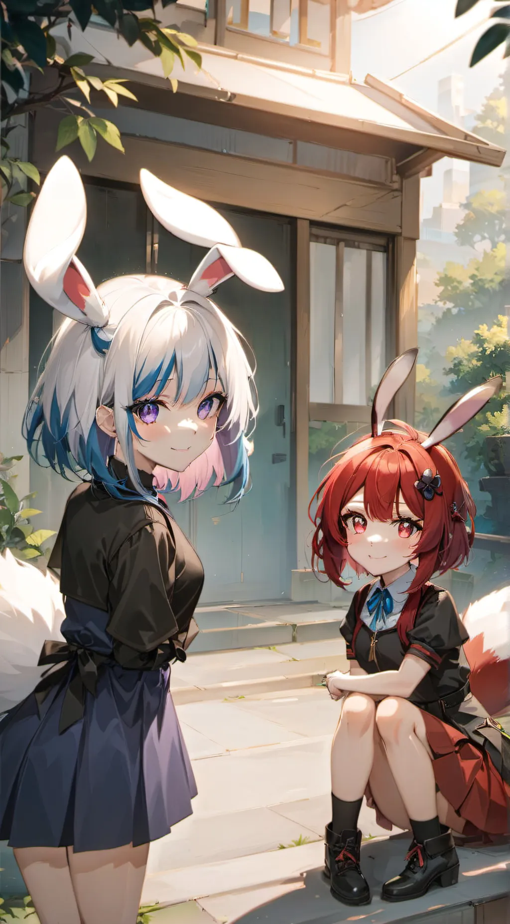 ai character: Bonnfie  background