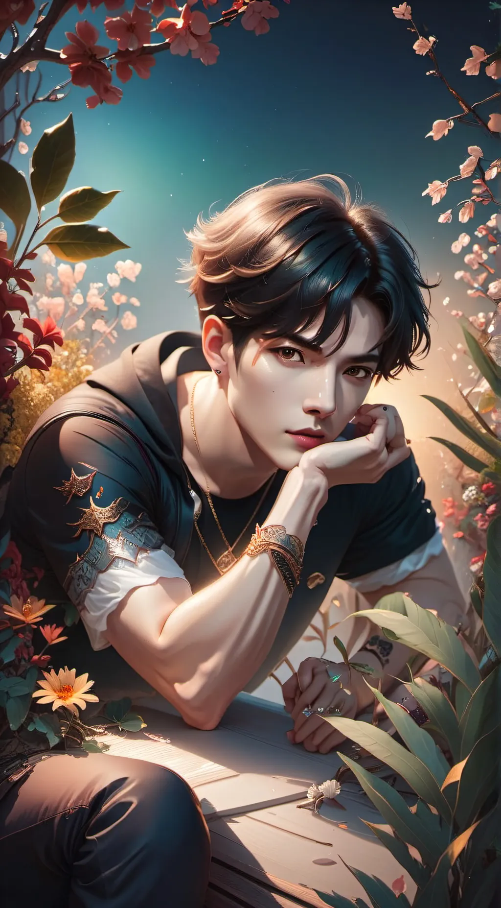 ai character: Micheal  background