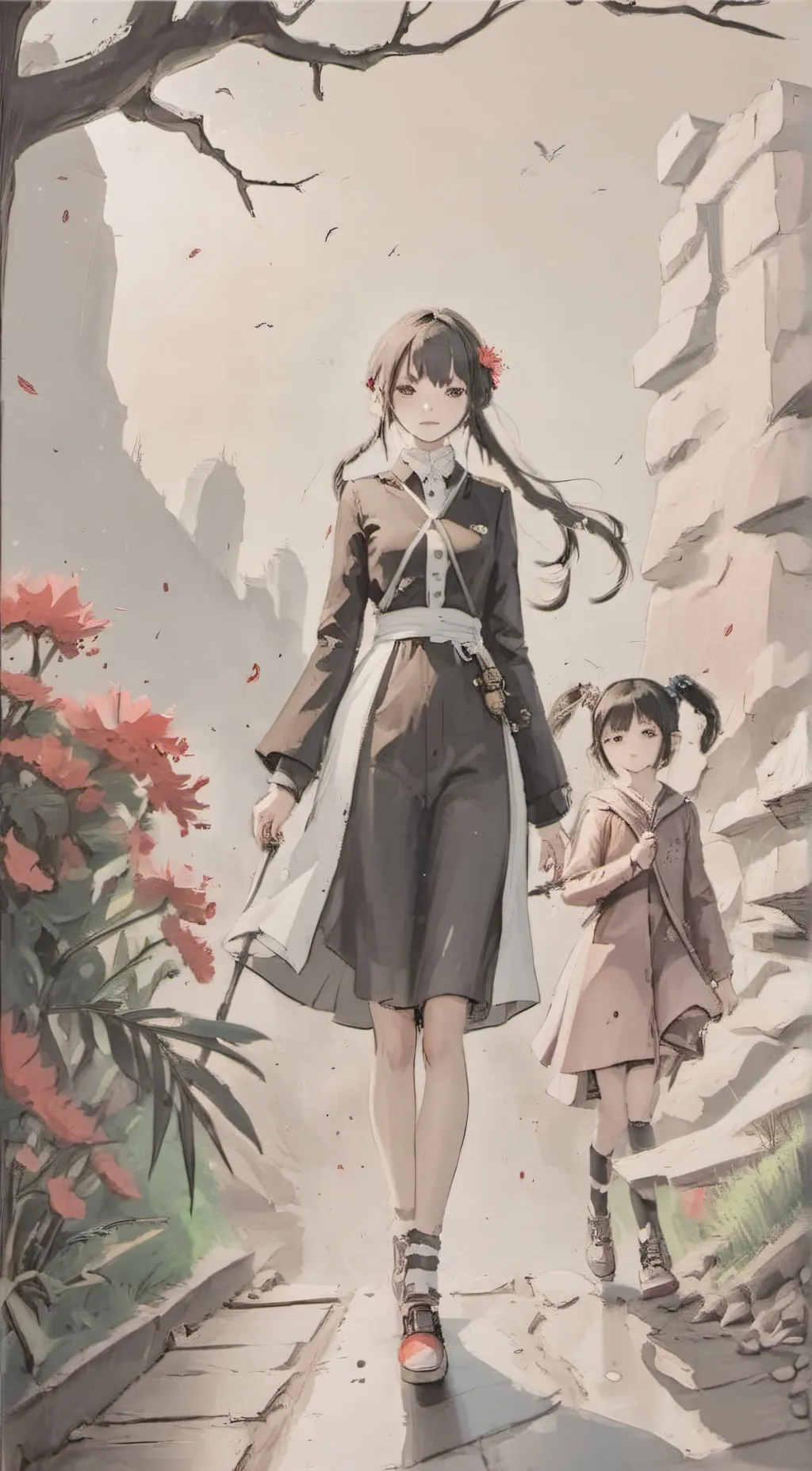 ai character: Anime person  background