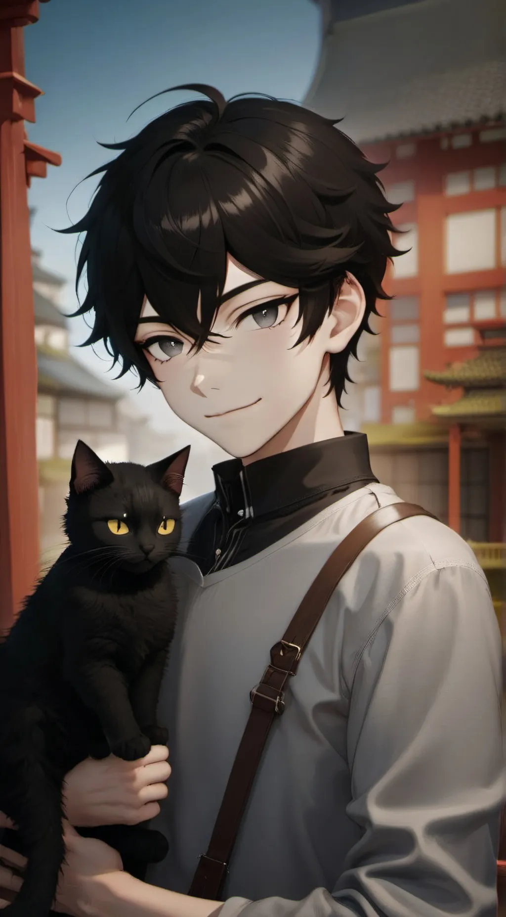 ai character: Justine  background