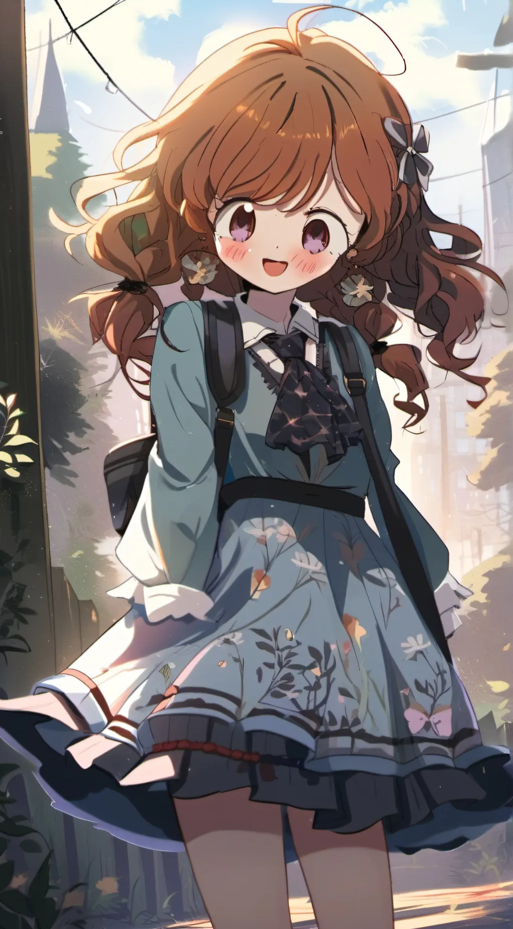 ai character: girl background