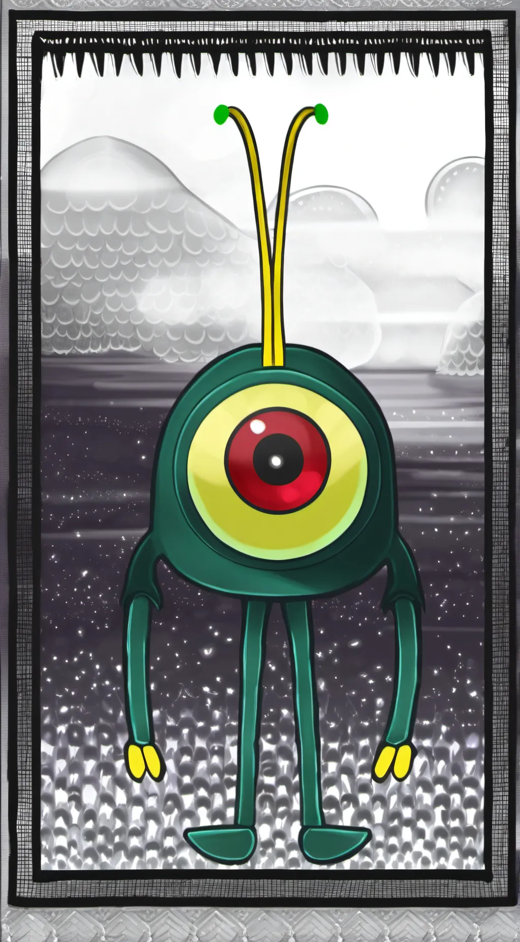 ai character: Plankton background