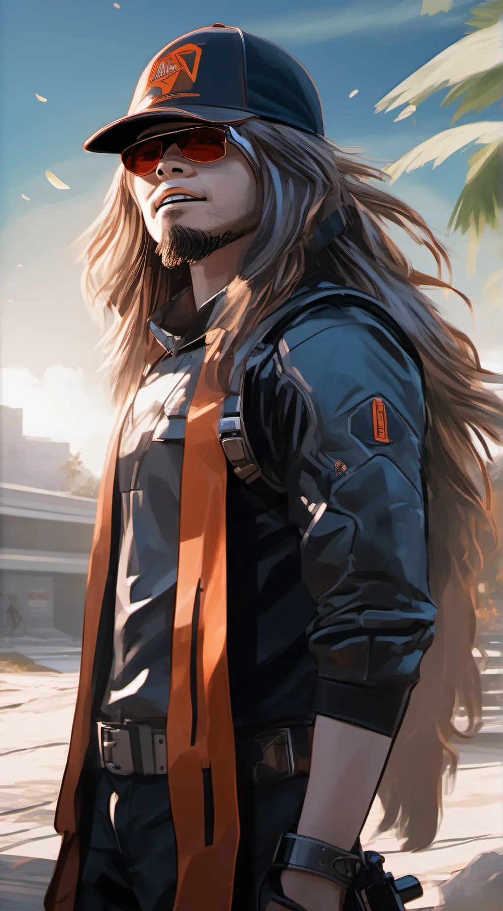 ai character: Adam  background