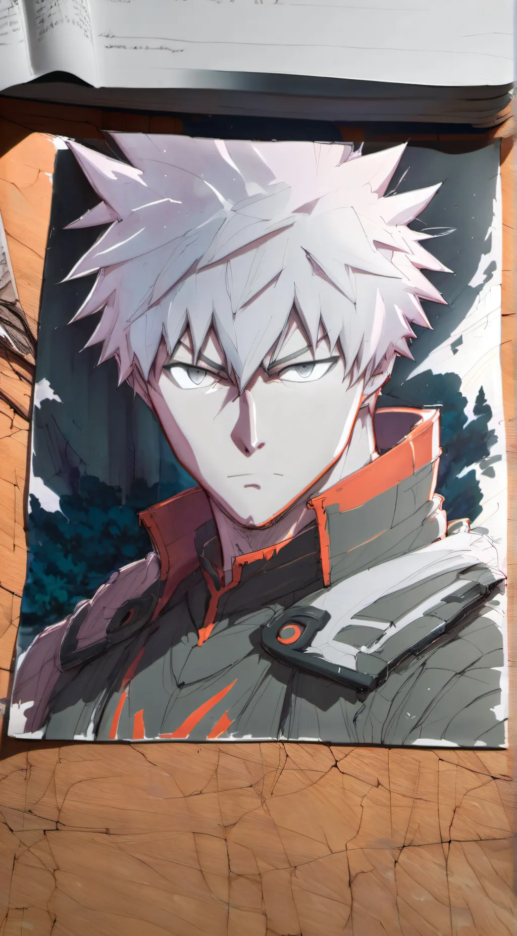 ai character: Bakugo katsuki background