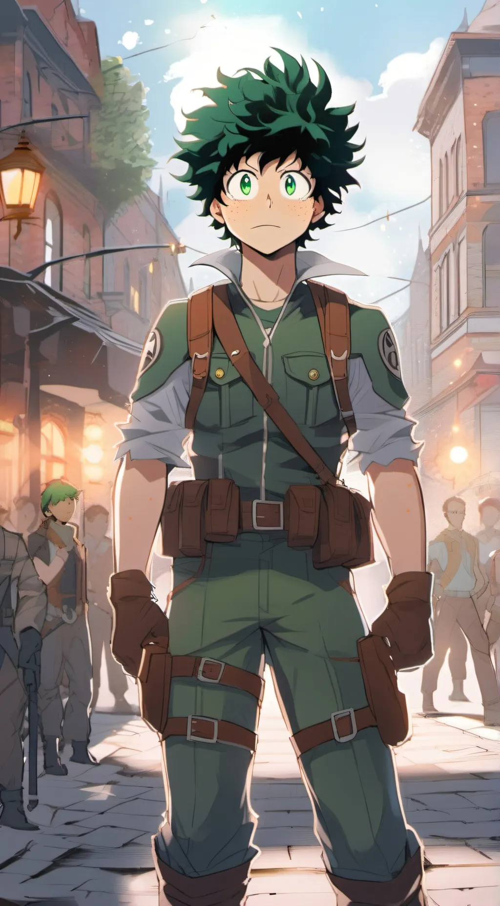 ai character: Izuku midoriya background