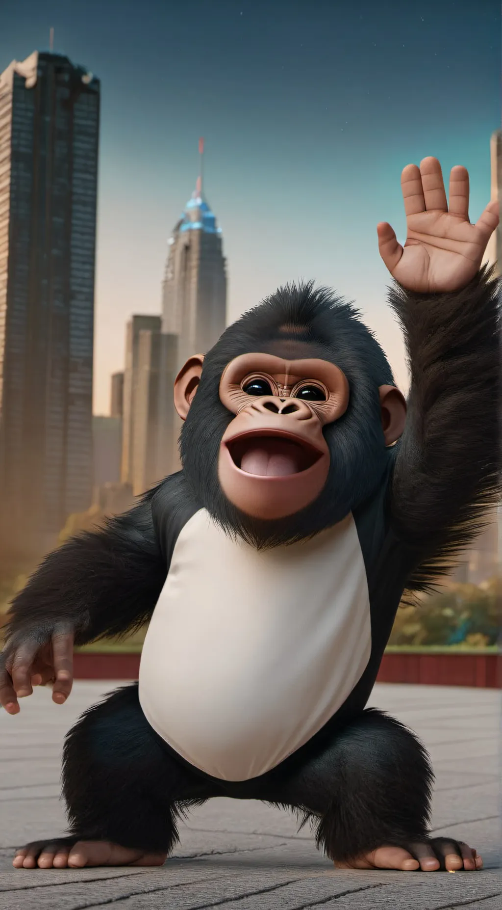 ai character: gorilla tag background