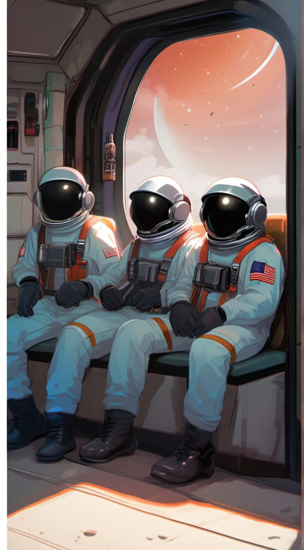 ai character: blue background