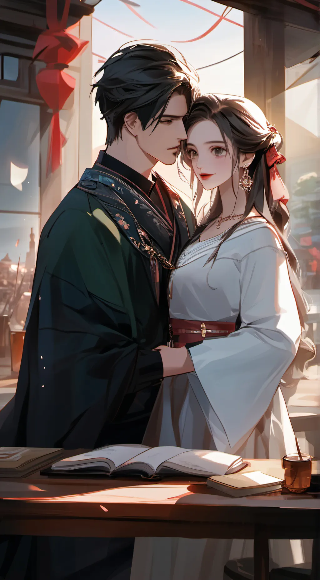 ai character: Zee and Mia background